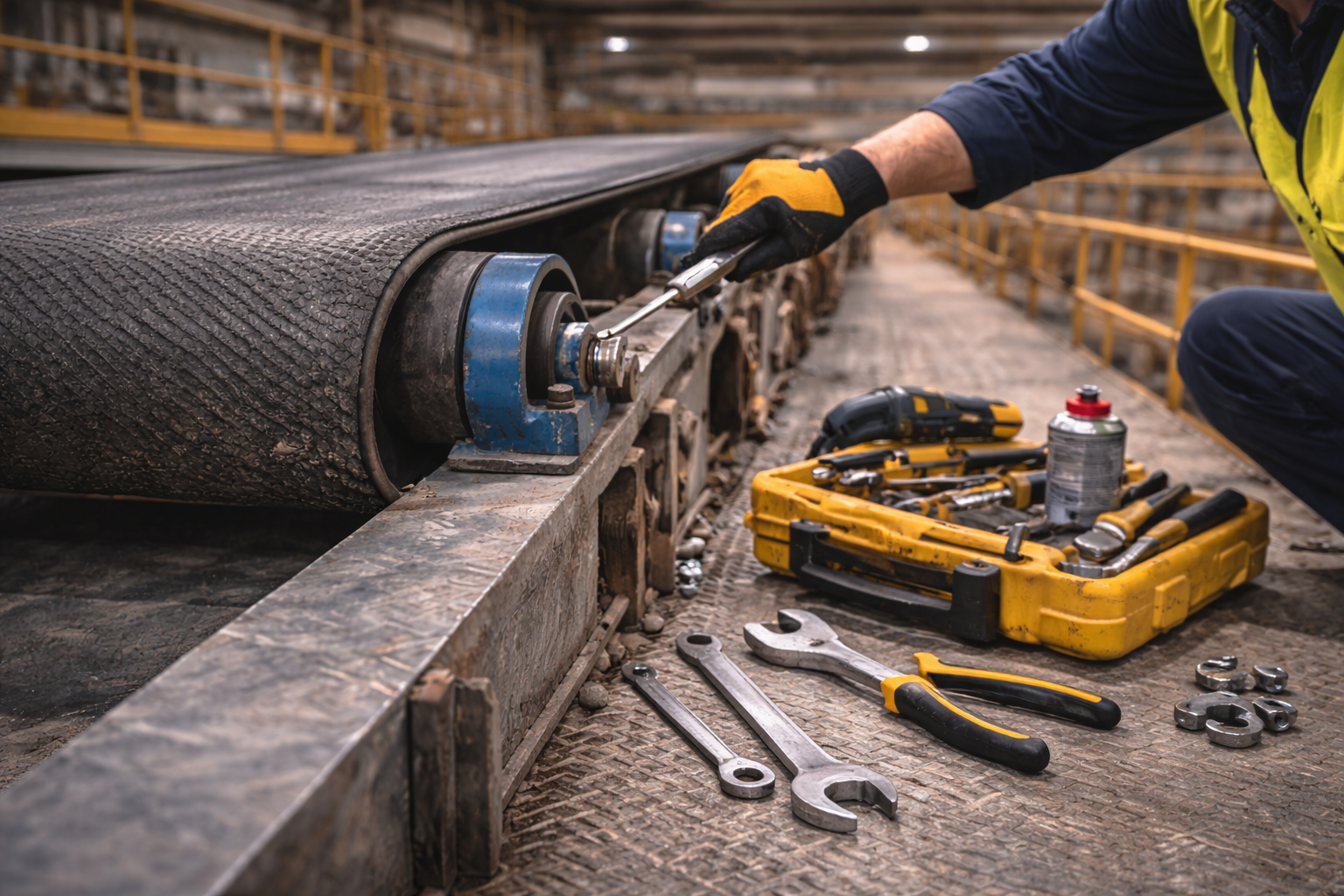 Como aumentar a durabilidade das correias transportadoras.