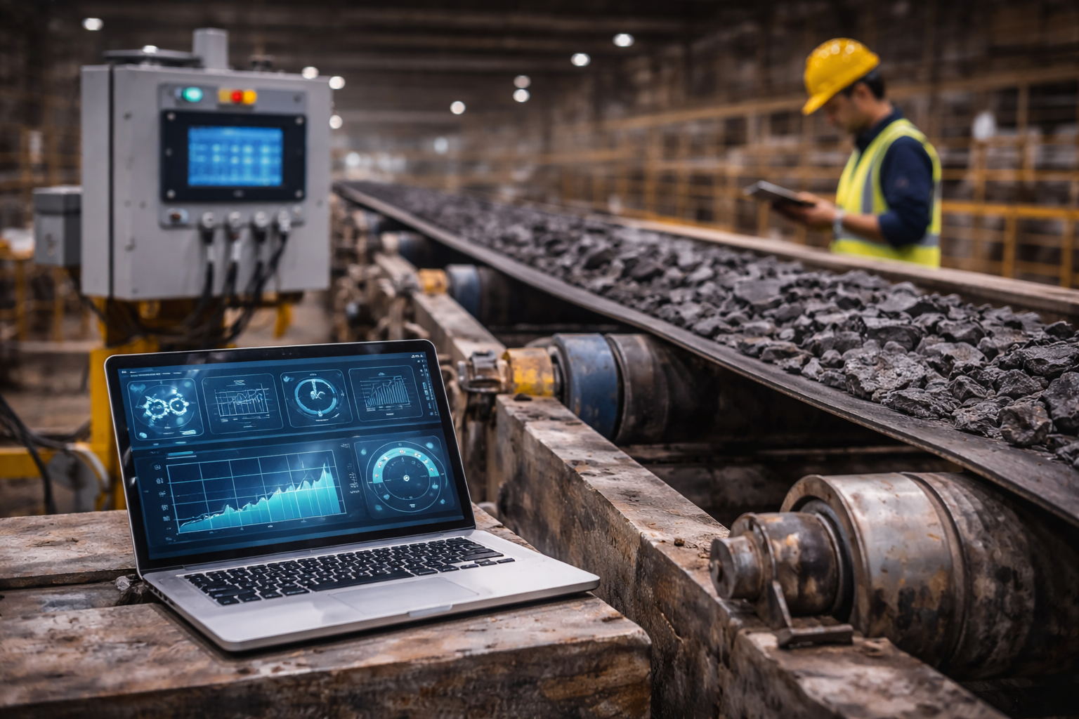 Como a tecnologia aumenta a eficiência dos sistemas transportadores.